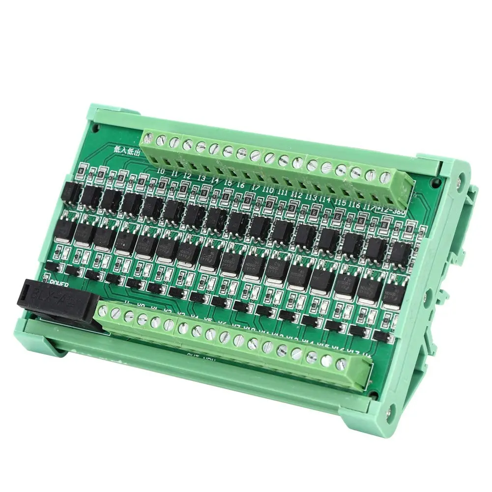 Jectse 16-Channel PLC Amplifier Board 12-36VDC (16 Channels) | Photoelectric Isolation for Industrial Control - view 7