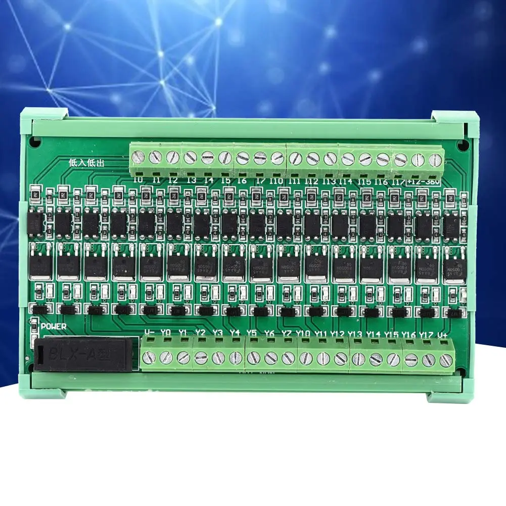 Jectse 16-Channel PLC Amplifier Board 12-36VDC (16 Channels) | Photoelectric Isolation for Industrial Control - view 8