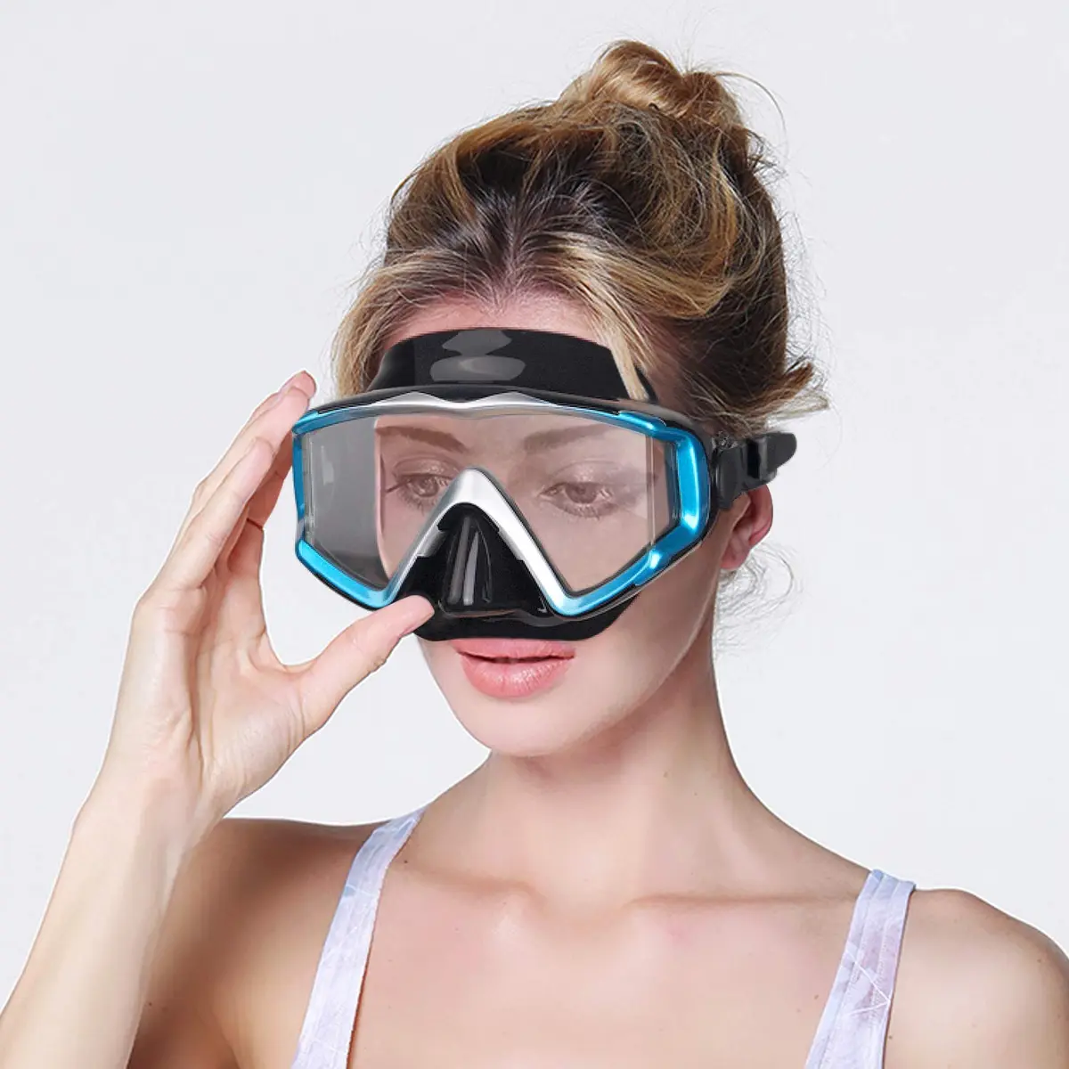 EXP VISION Pano 3 Panoramic View Dive Mask, Tempered Glass Lens Scuba Snorkeling Mask 280g (9.9 oz) | Wide View for Freediving - view 6