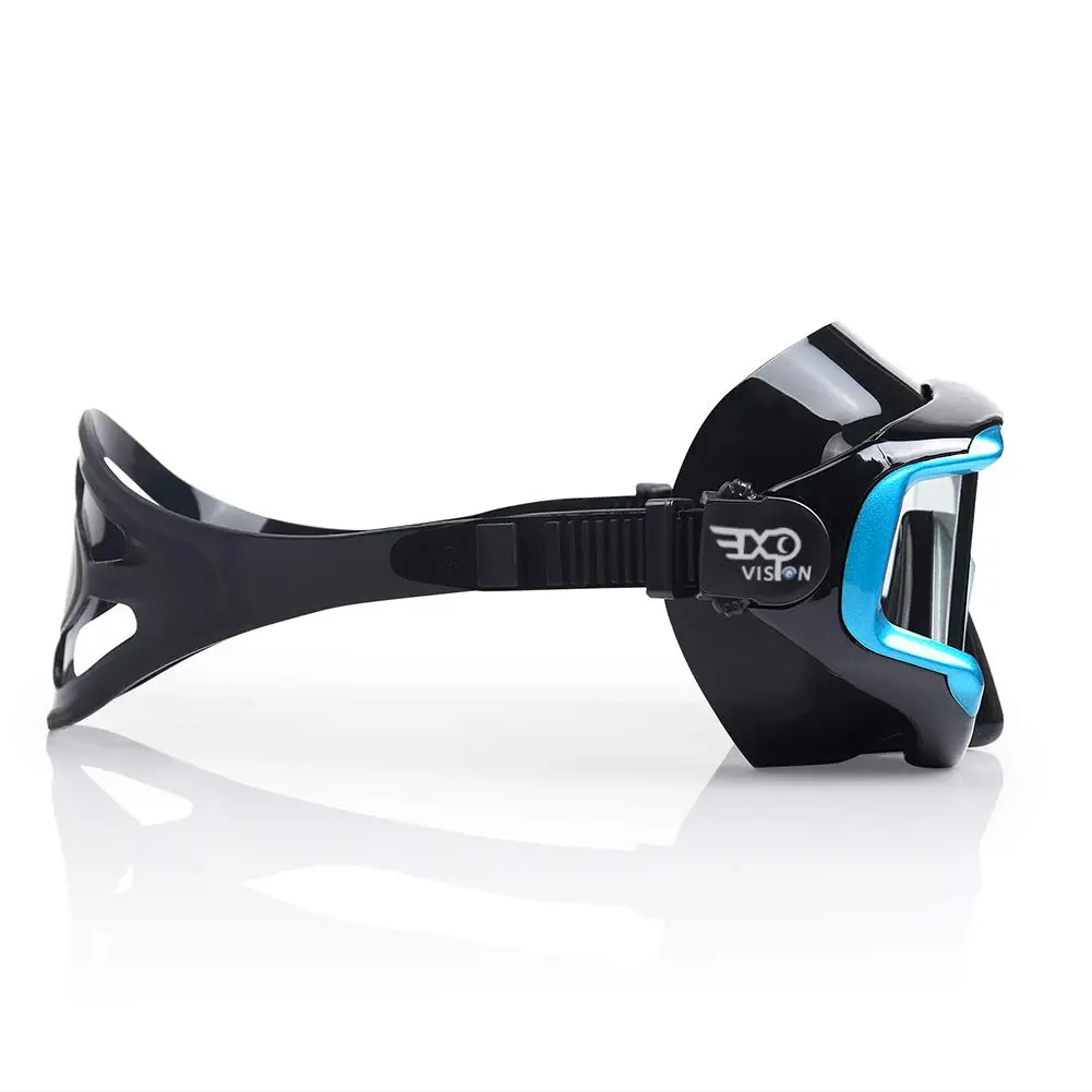EXP VISION Pano 3 Panoramic View Dive Mask, Tempered Glass Lens Scuba Snorkeling Mask 280g (9.9 oz) | Wide View for Freediving - view 8