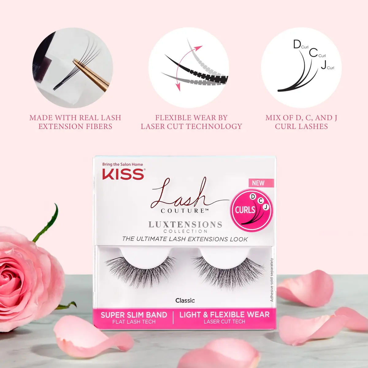 KISS Lash Couture LuXtensions Classic False Eyelashes | 1 Pair - view 4