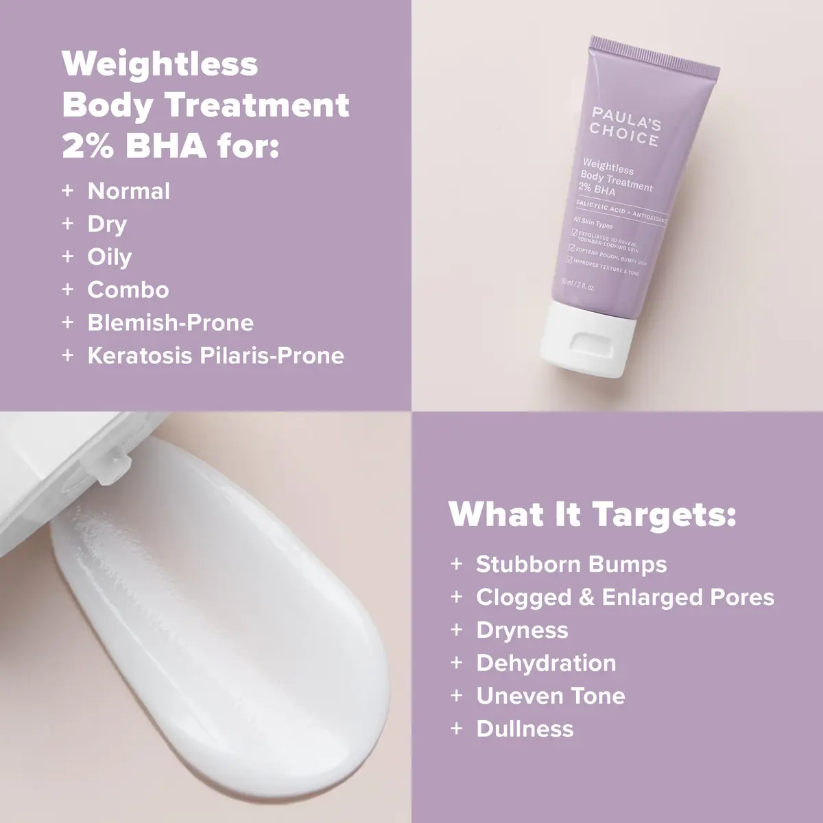 Paula's Choice Weightless Body Treatment 2% BHA Salicylic Acid 2 Fl Oz | Smooths Rough Skin & Clogged Pores - view 4