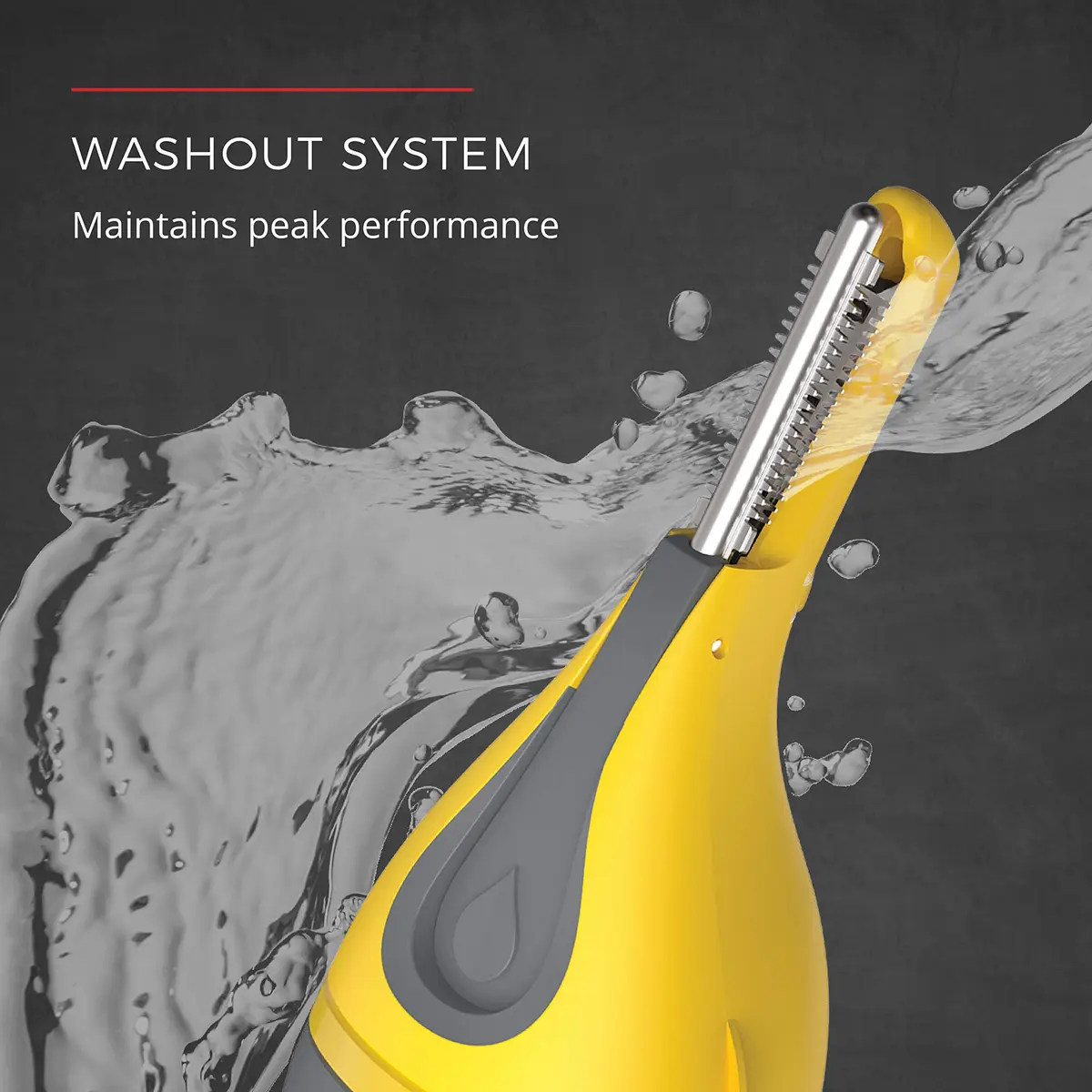 Remington Virtually Indestructible Nose, Ear & Brow Trimmer, Yellow, NE3871 | Waterproof, Rechargeable, Stainless Steel Blades - view 2