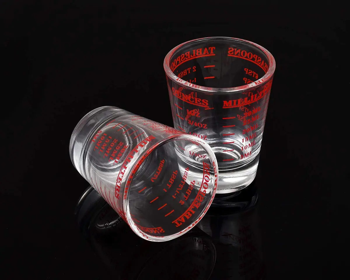 DS. DISTINCTIVE STYLE Red 30ml (1 Fl Oz) Measuring Cup Set | Precise Liquid & Dry Ingredient Measurement - view 9