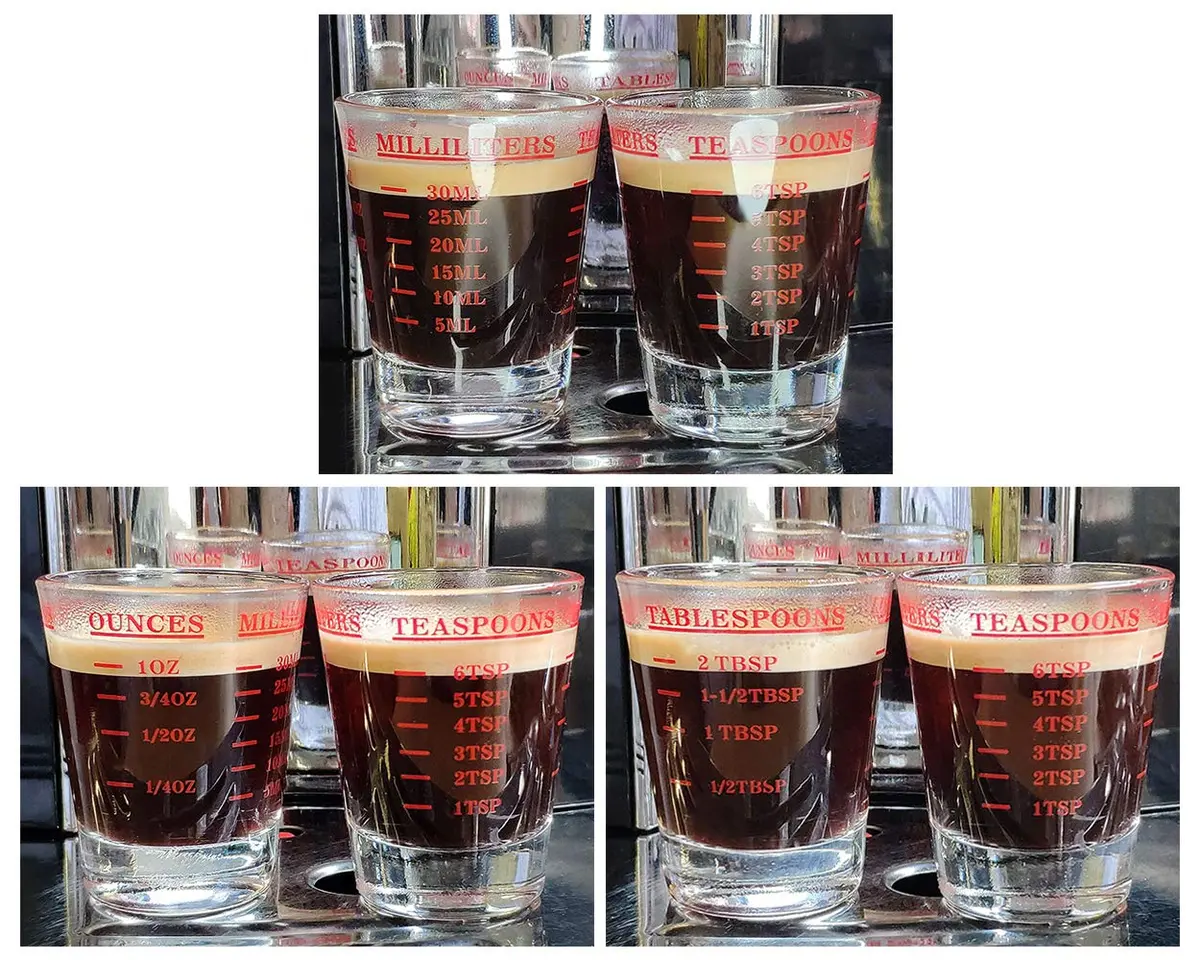 DS. DISTINCTIVE STYLE Red 30ml (1 Fl Oz) Measuring Cup Set | Precise Liquid & Dry Ingredient Measurement - view 3