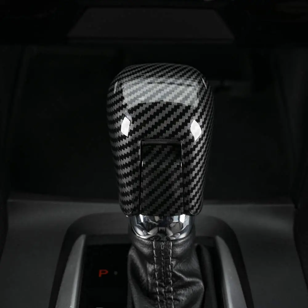 Thenice CVT Gear Shifting Knob Cover for Honda Civic 2016-2021 | Carbon Fiber Style, Easy Install - view 6