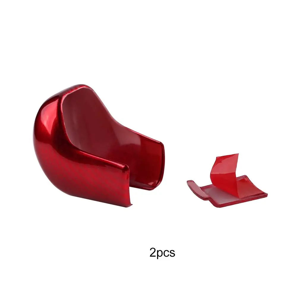 Thenice CVT Gear Shifting Knob Cover for Honda Civic 2016-2021 | Red Carbon Fiber Finish - view 3