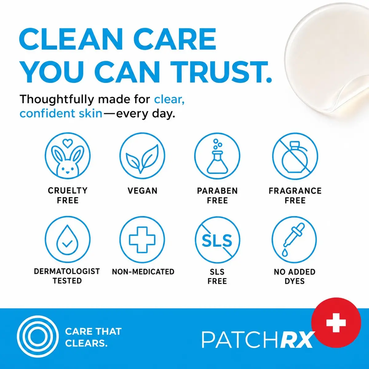 PatchRx Pimple Patches Hydrocolloid with Tea Tree Oil 120 Patches | Fast Acne Spot Relief for Face - view 8