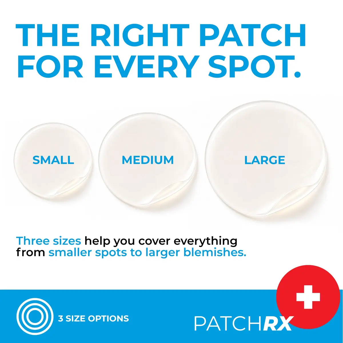 PatchRx Pimple Patches Hydrocolloid with Tea Tree Oil 120 Patches | Fast Acne Spot Relief for Face - view 3