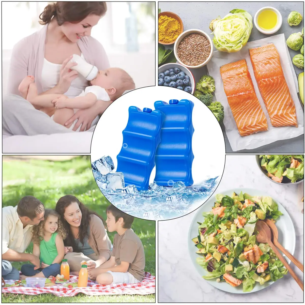 Teamoy Breastmilk Ice Pack (Pack of 2, Large) | BPA-Free Polypropylene for Working Moms - view 4