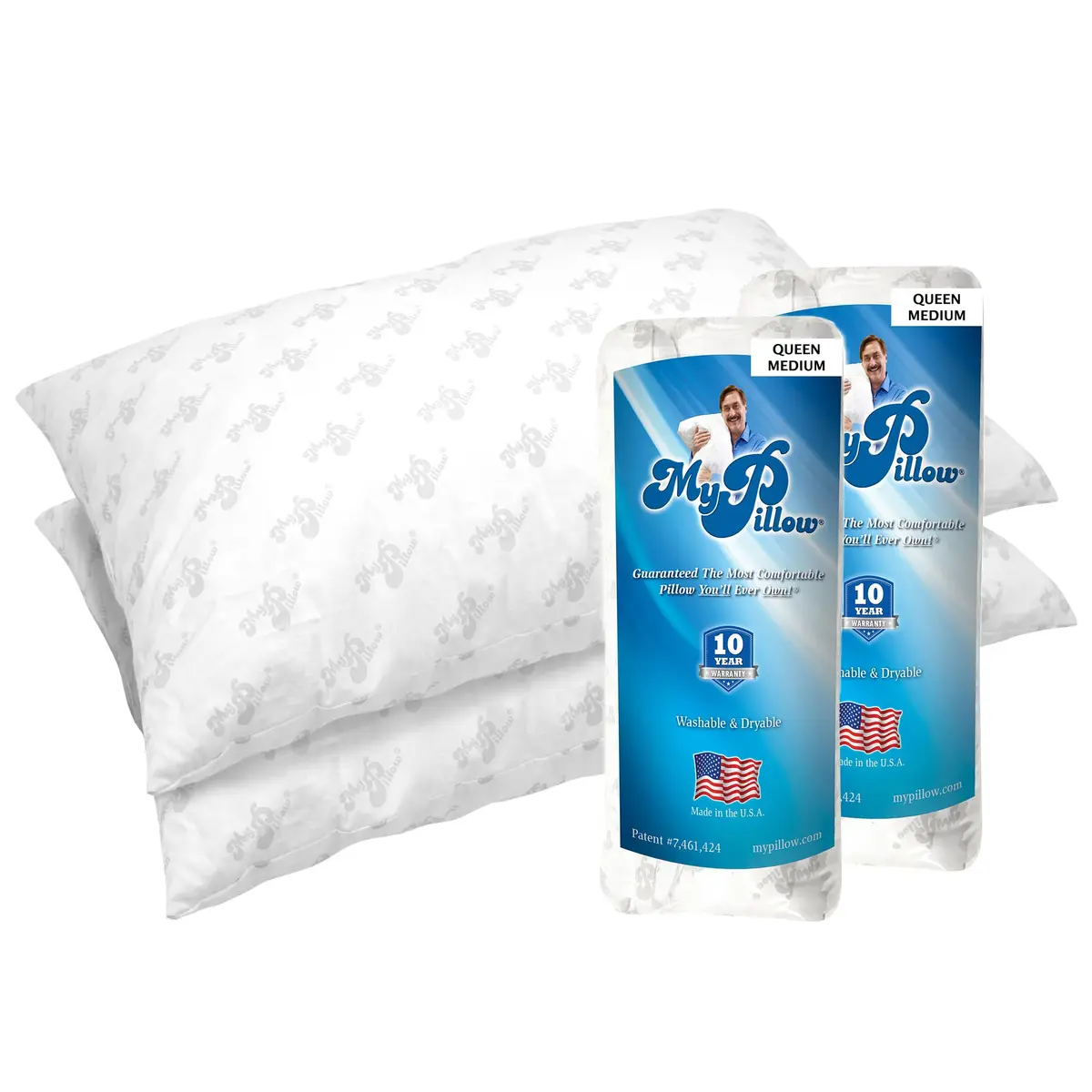 MyPillow Queen Size Bed Pillow Set of 2 | Support & Comfort for All Sleepers - main product image