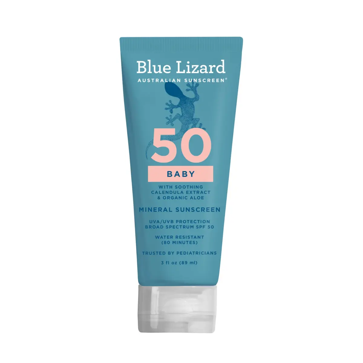 BLUE LIZARD Baby Mineral Sunscreen SPF 50+ 89ml (3 Fl Oz) | Smart Cap Technology & Reef Safe - main product image
