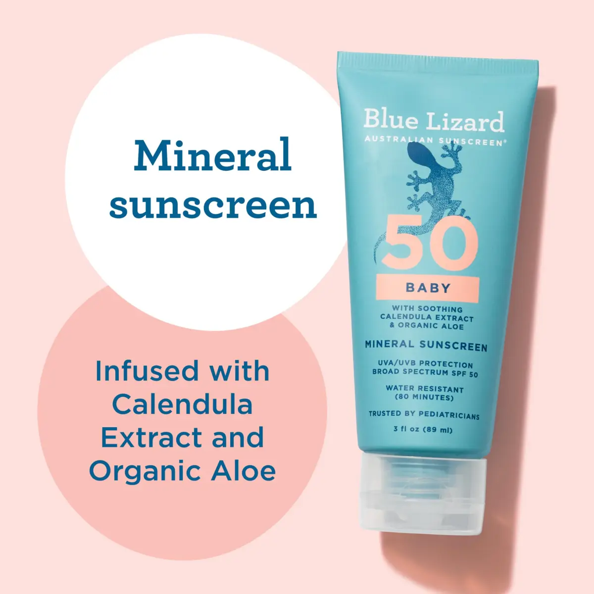 BLUE LIZARD Baby Mineral Sunscreen SPF 50+ 89ml (3 Fl Oz) | Smart Cap Technology & Reef Safe - view 4