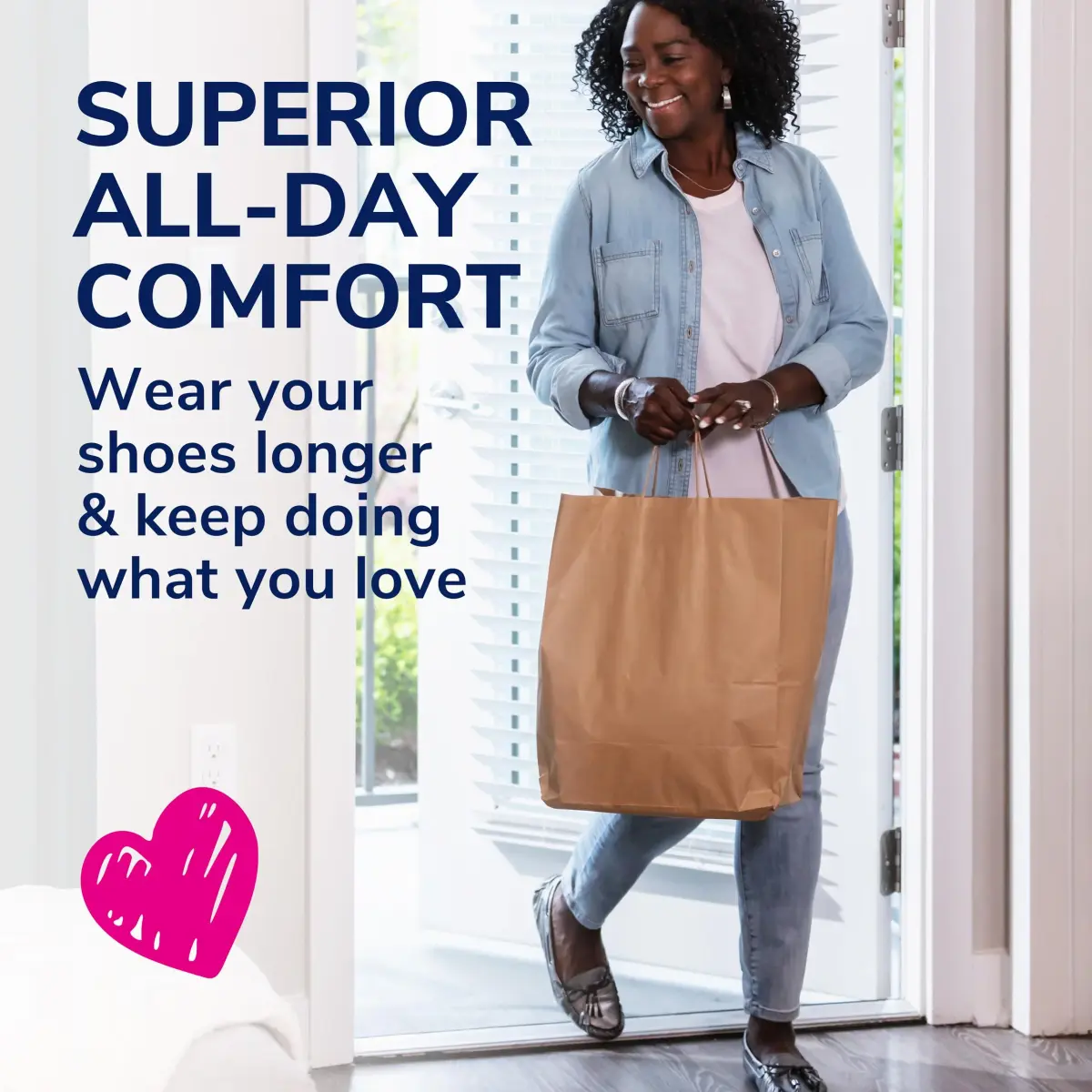 Dr. Scholl's Love Your Flats & Sandals 3/4 Length Insoles for Women, Shoe Size 6-10 (1 Pair) | All-Day Comfort with Arch Support - view 4