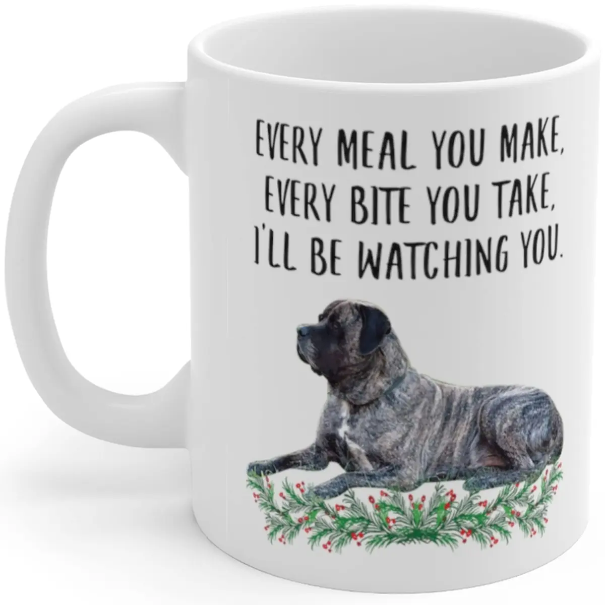 Lovesout English Mastiff Blue Brindle Coffee Mug 312ml (11oz) | Funny Dog Lover Gift for Women - main product image