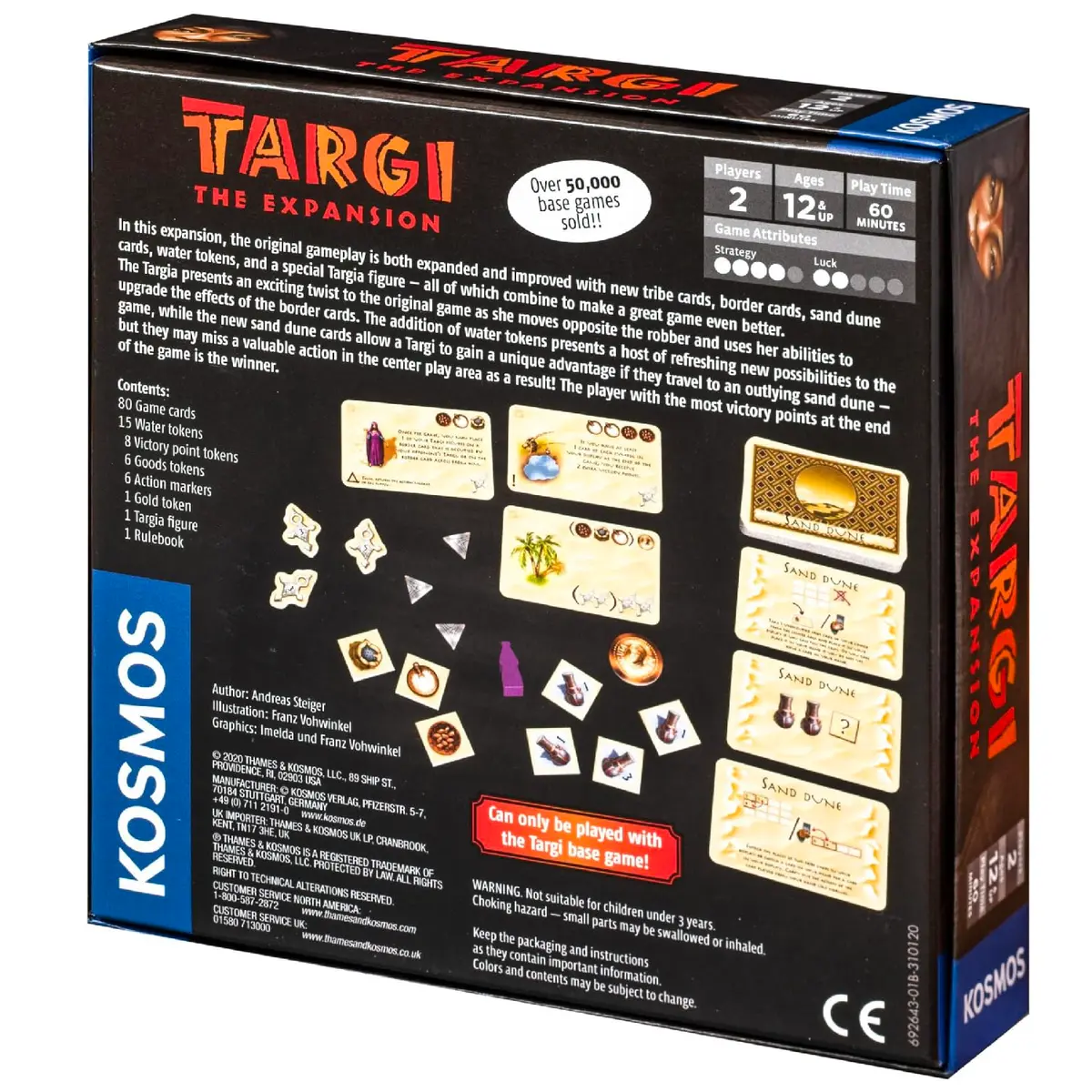 Thames & Kosmos Targi Expansion | Strategy Board Game for 2 Players | Desert & Trading Theme - view 2