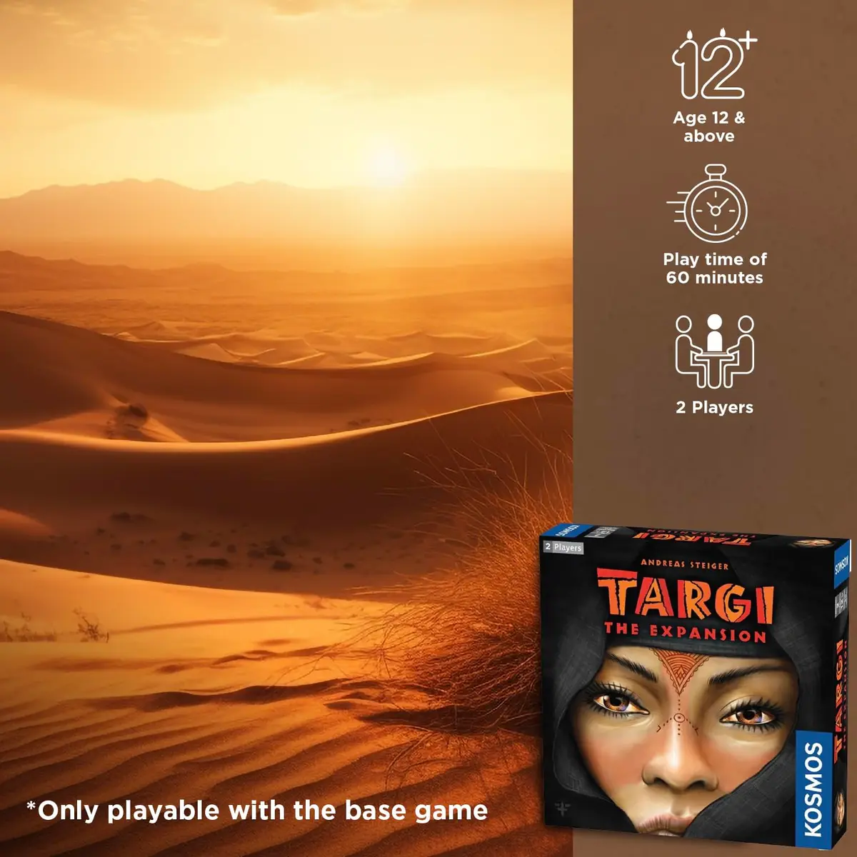 Thames & Kosmos Targi Expansion | Strategy Board Game for 2 Players | Desert & Trading Theme - view 3