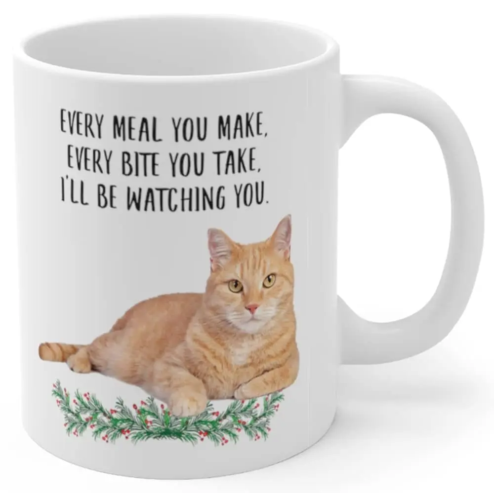 Lovesout Tabby Cat Orange Coffee Mug 325ml (11oz) | Funny Cat Lover Gift for Women - main product image