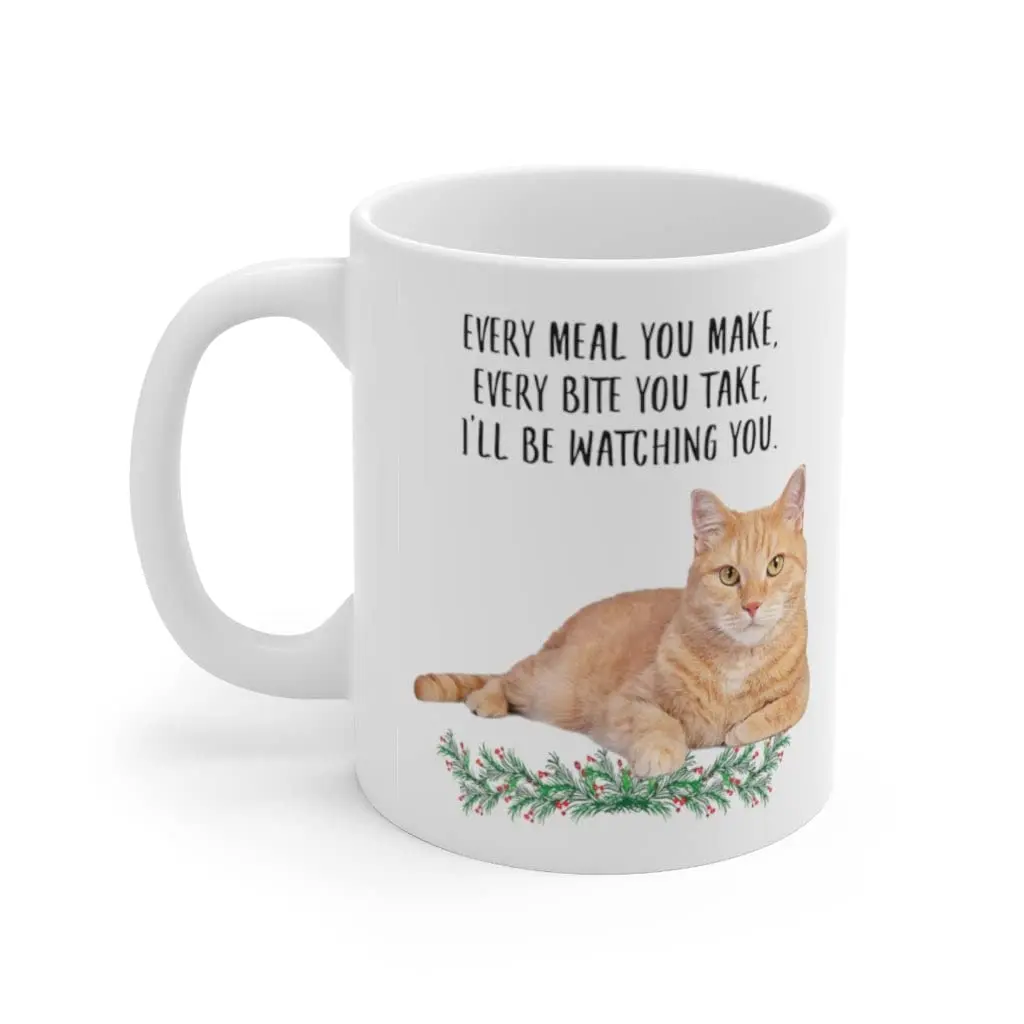 Lovesout Tabby Cat Orange Coffee Mug 325ml (11oz) | Funny Cat Lover Gift for Women - view 3