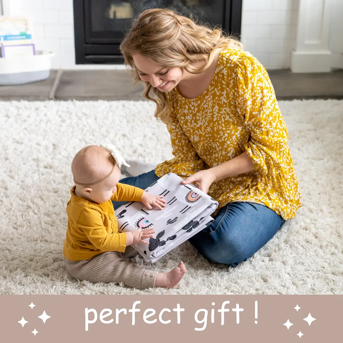 BABYBOET Splat Mat for Baby – Waterproof 4-Layer High Chair Floor Mat 51” x 51” | Spill-Proof & Non-Toxic - view 7