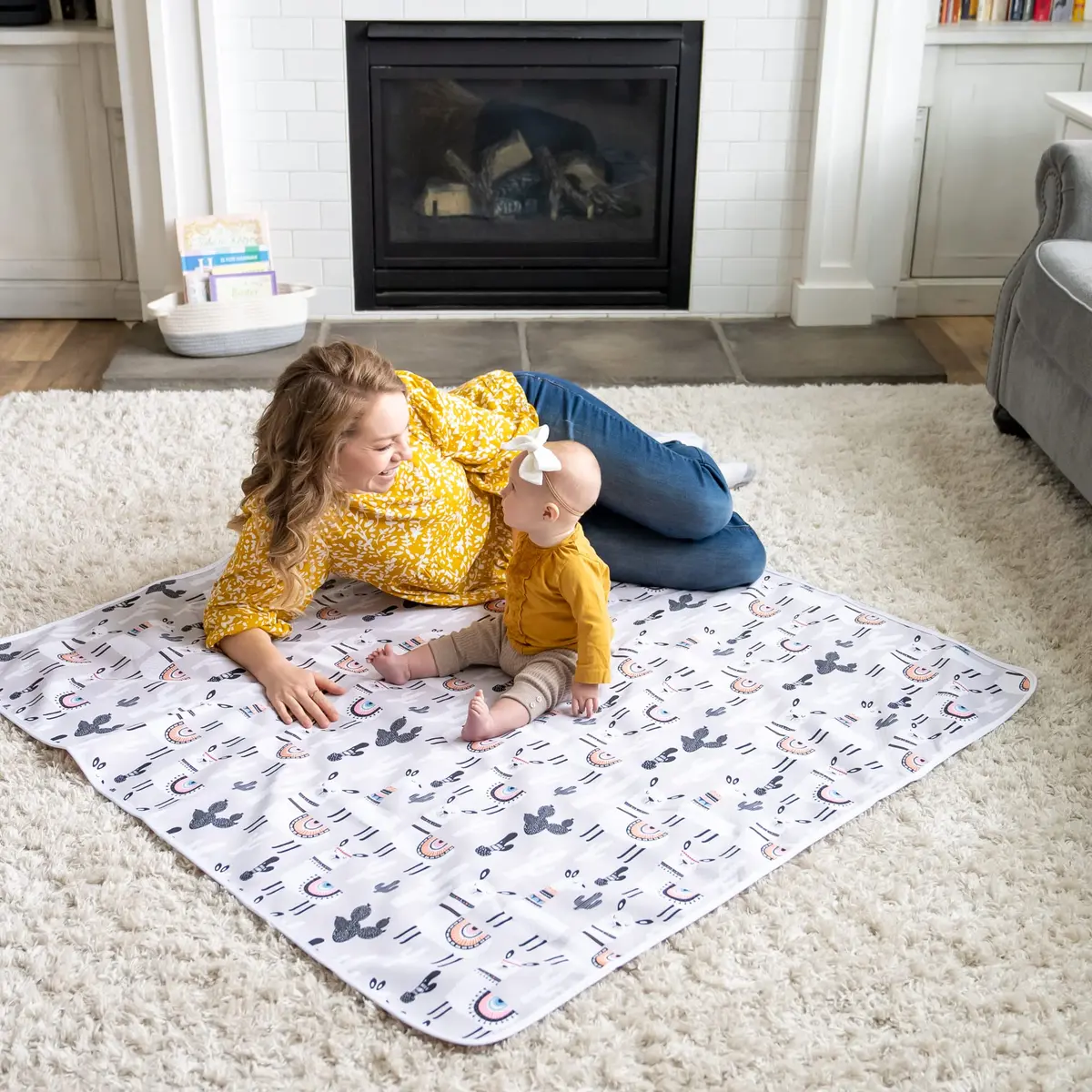 BABYBOET Splat Mat for Baby – Waterproof 4-Layer High Chair Floor Mat 51” x 51” | Spill-Proof & Non-Toxic - view 8