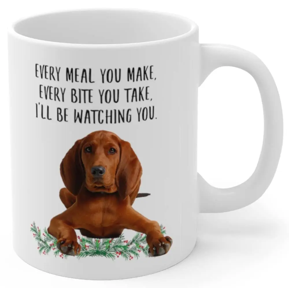 Lovesout Redbone Coonhound Red Coffee Mug 330ml (11oz) | Funny Dog Lover Gift for Women - main product image