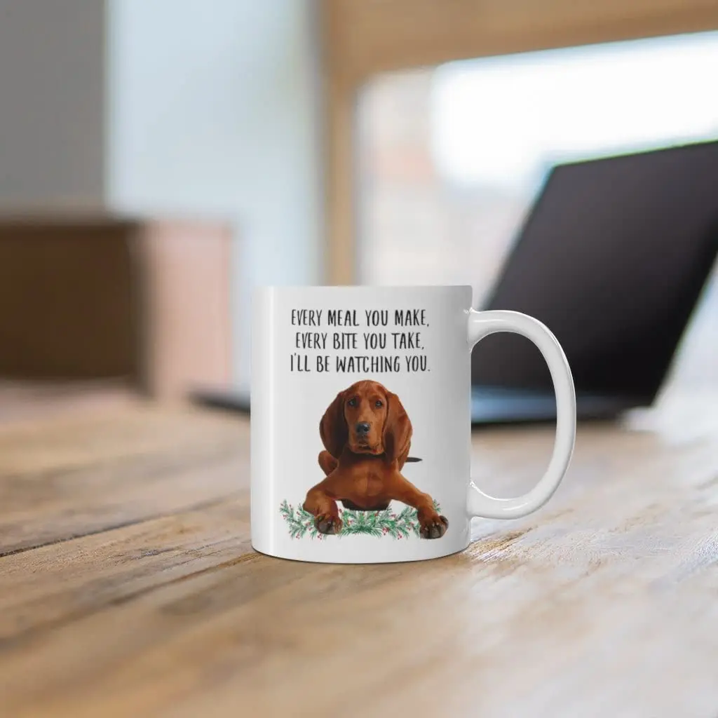 Lovesout Redbone Coonhound Red Coffee Mug 330ml (11oz) | Funny Dog Lover Gift for Women - view 7