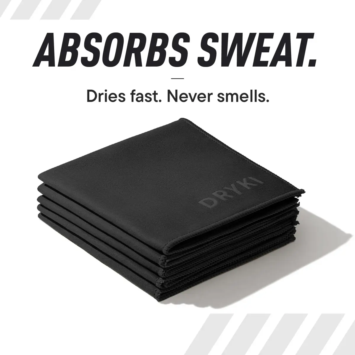 DRYKI Pocket-Sized Sweat Towels 25cm (10") | Absorbs 7x More, Dries 10x Faster - view 3