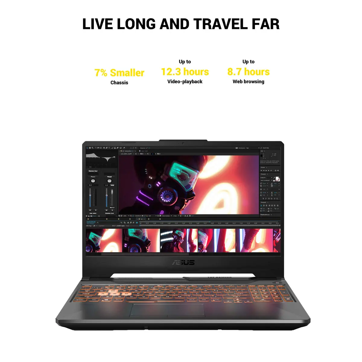ASUS TUF Gaming A15 Notebook 15.6” 144Hz FHD AMD Ryzen 7 GTX 1660 Ti | High-Performance Gaming Laptop - view 2