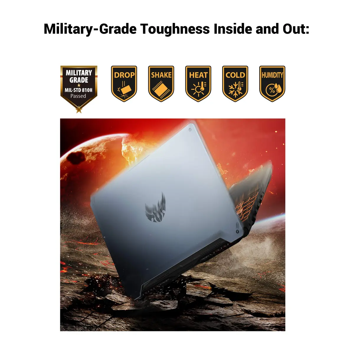 ASUS TUF Gaming A15 Notebook 15.6” 144Hz FHD AMD Ryzen 7 GTX 1660 Ti | High-Performance Gaming Laptop - view 3