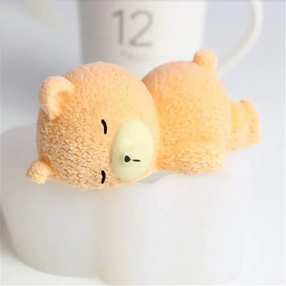 MoldFun 3D Sleeping Bear Silicone Soap & Cake Jello Mold 10.9cm (4.3in) x 7.1cm (2.8in) x 4.3cm (1.7in) | Food-Grade Platinum Silicone for Crafts - view 3