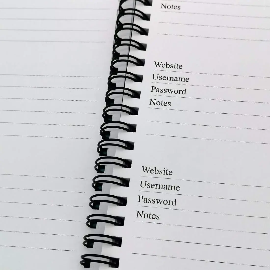 Nokingo Spiral Password Book with Tabs - 5x7 Inch, 132 Pages | Organize Internet Logins - view 7