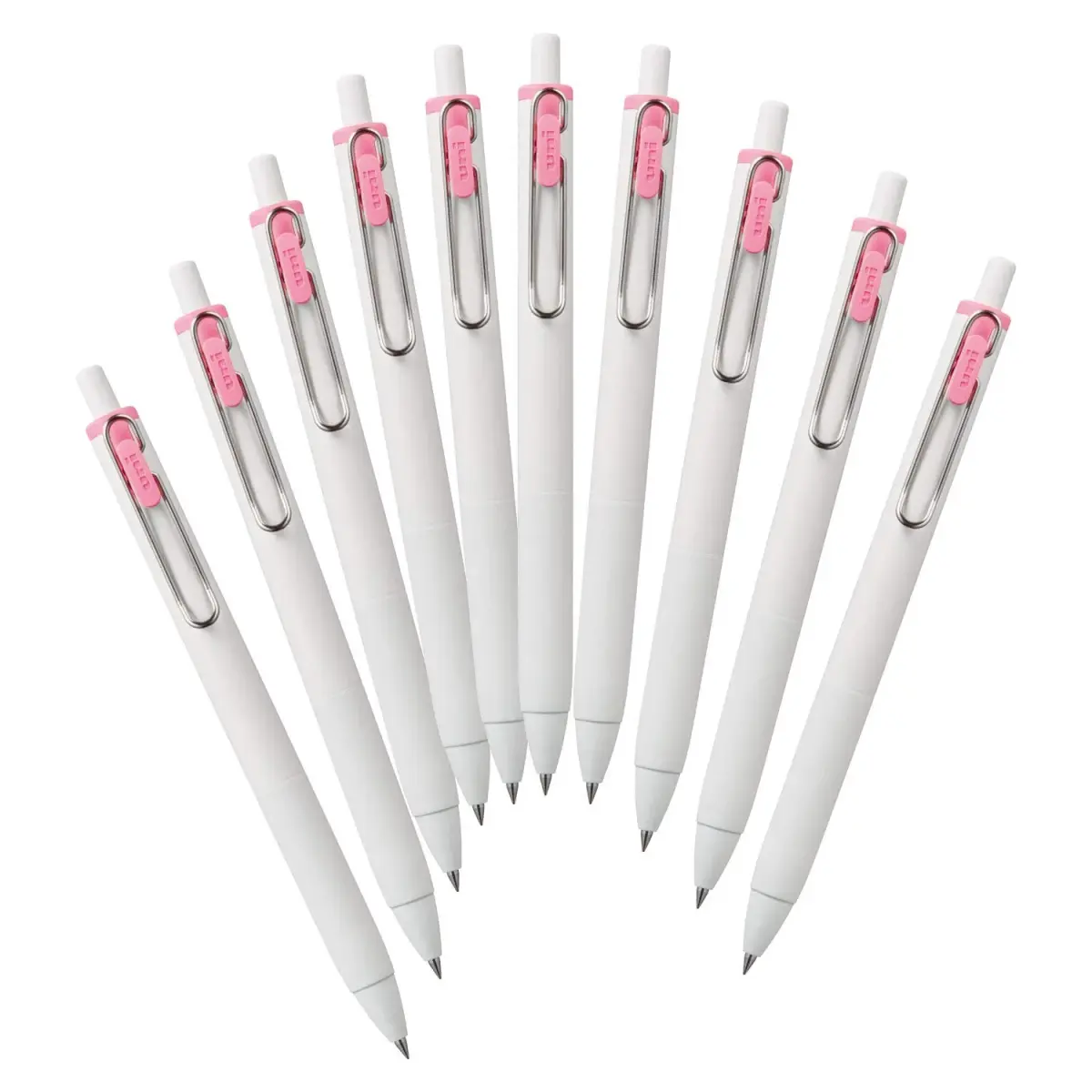 Mitsubishi Pencil Uni-Ball One Gel Pen 0.38mm Light Pink 10-Pack | Smooth Ink Flow Writing Instrument - main product image