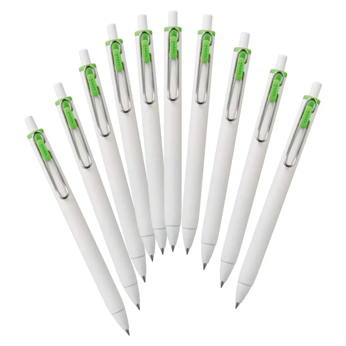 Mitsubishi Uni-Ball One Gel Pen 0.38mm Lime Green | Smooth Ink Flow for Students & Office - main product image
