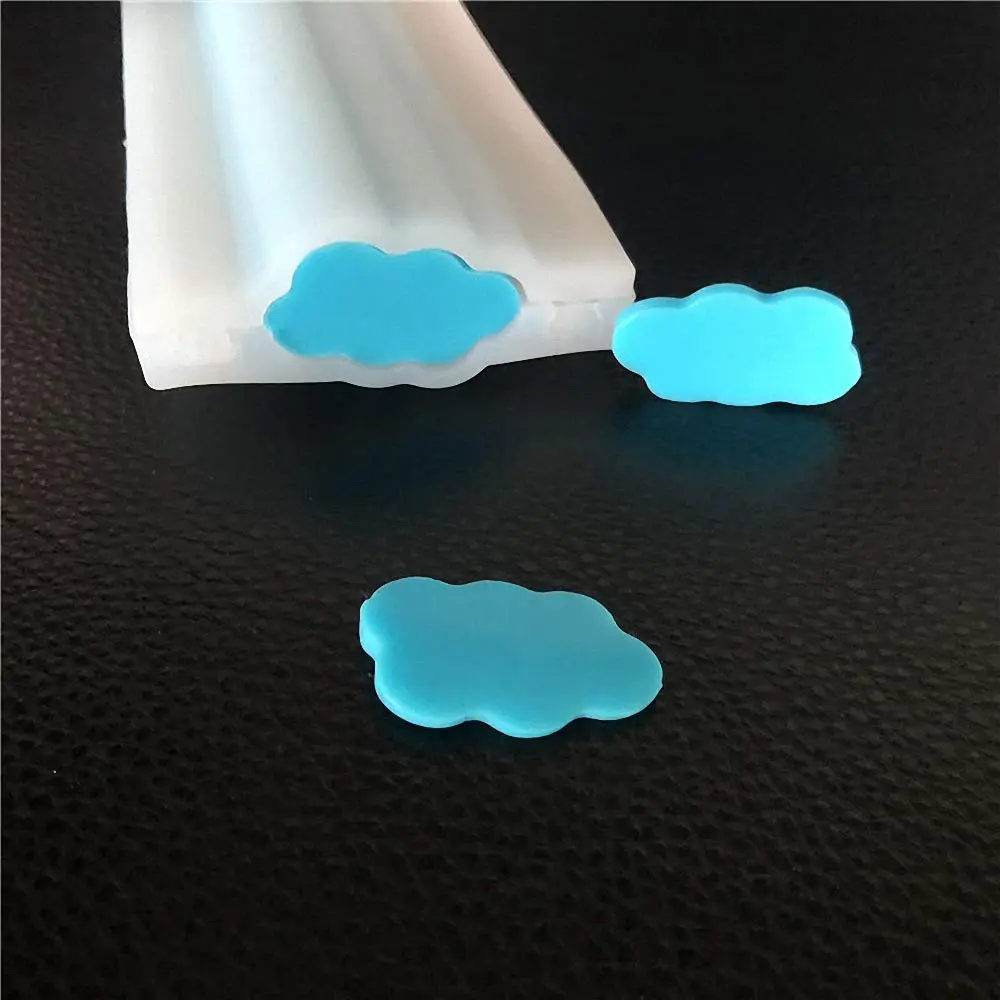 MoldFun Cloud Tube Silicone Mold for Soap, Chocolate & Candies | Cloud Shape, Food Grade, 6.5x2.5x12.6 inch - view 3