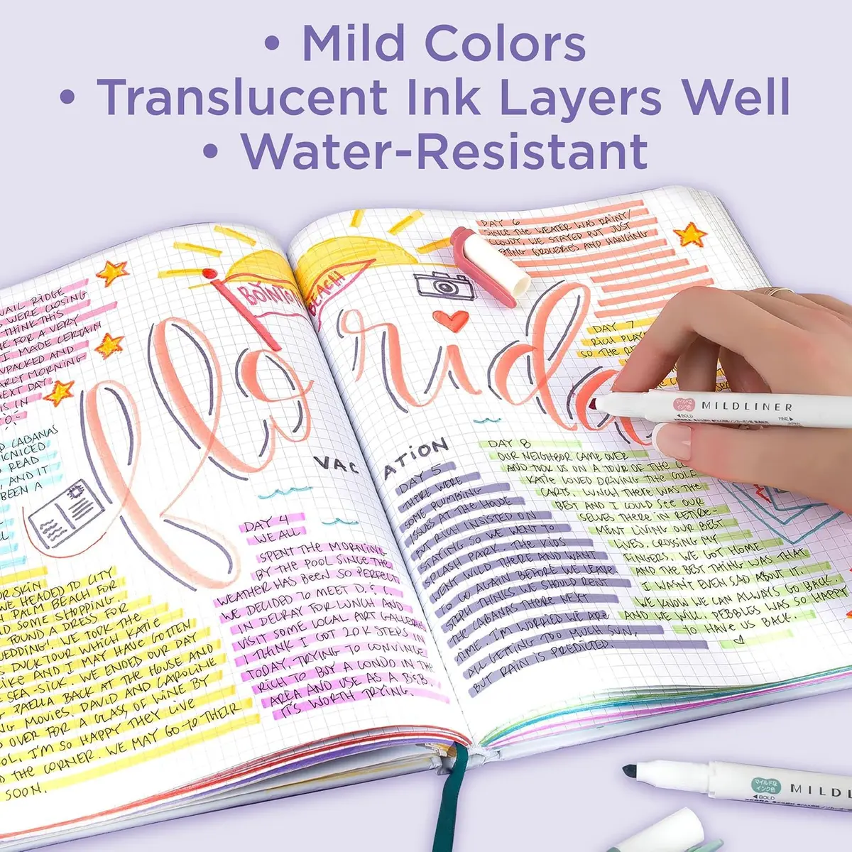 Zebra Pen Mildliner Assorted Colors Dual Tip Highlighter Set | 25-Pack, 1mm-4mm - view 4