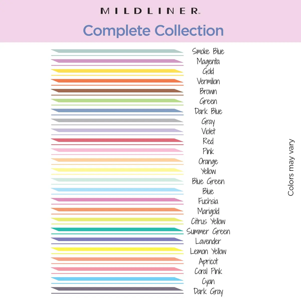 Zebra Pen Mildliner Assorted Colors Dual Tip Highlighter Set | 25-Pack, 1mm-4mm - view 3