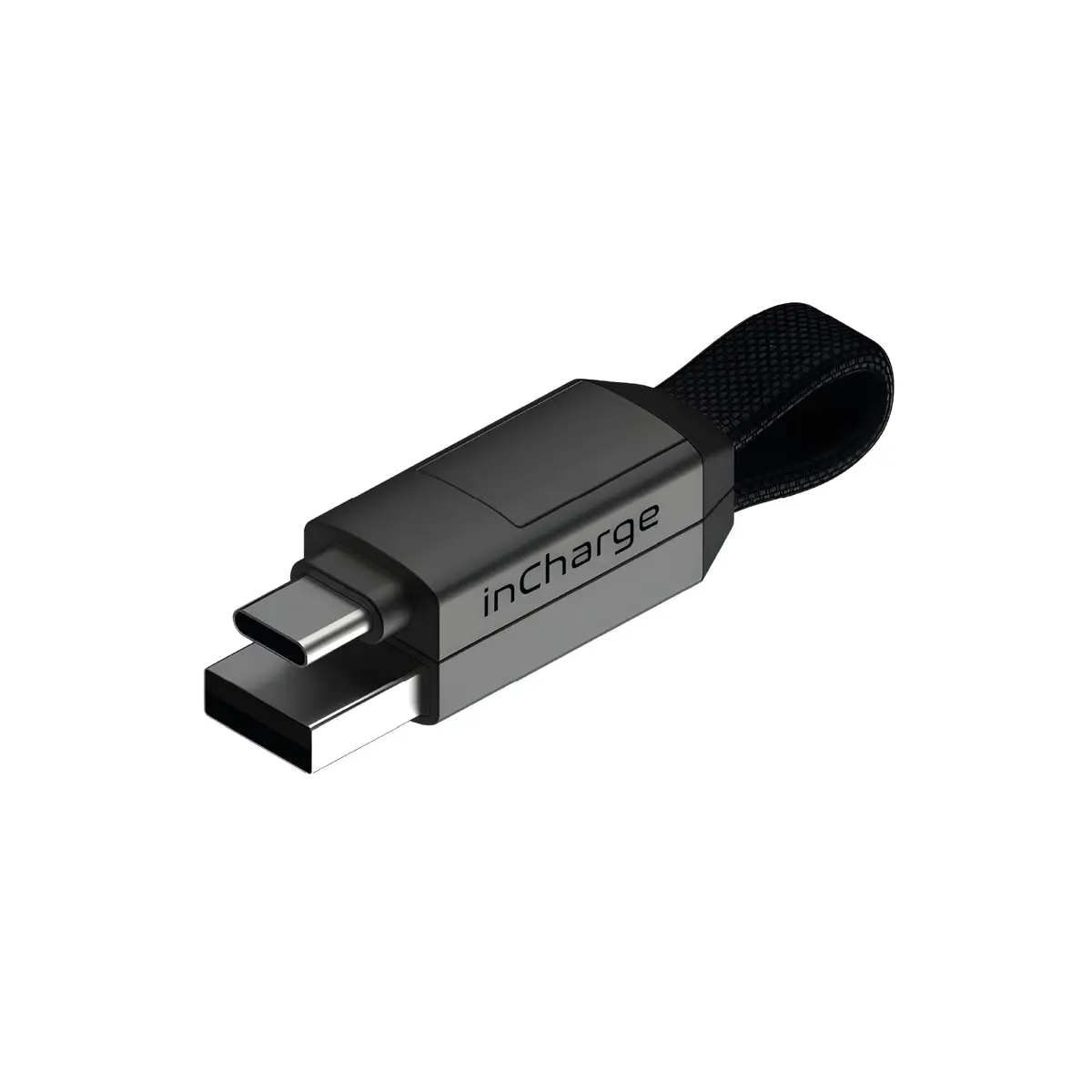 Rolling Square inCharge 6 Keychain USB C Charger Cable, Lightning & Micro-USB, 8.6cm (3.4 inches) | Universal 6-in-1 Charging Cable - main product image