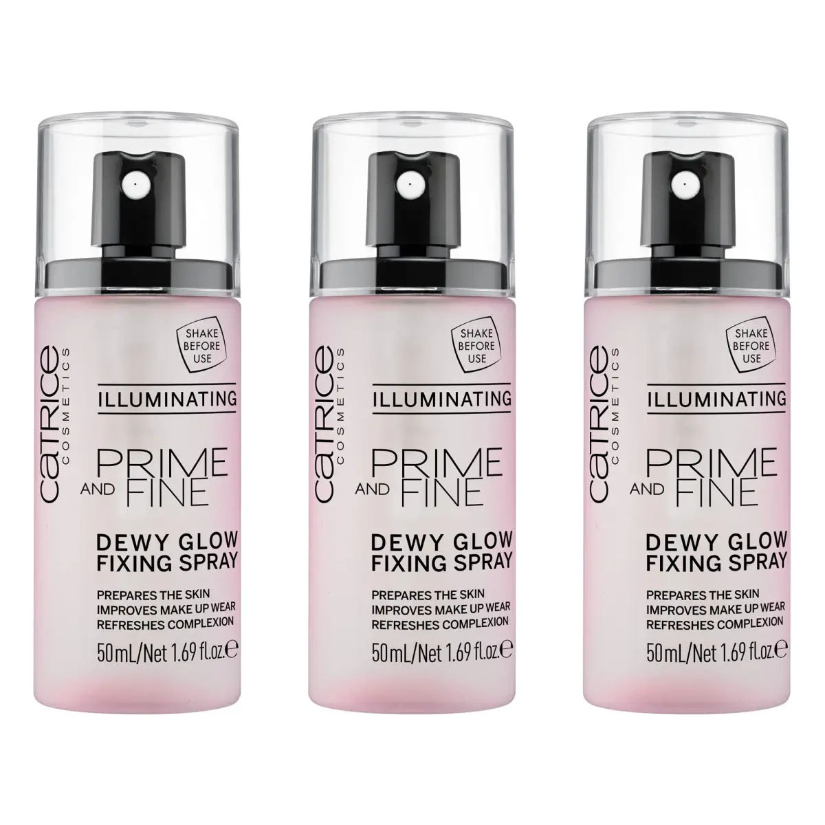 Catrice Cosmetics Prime & Fine Illuminating Dewy Glow Spray 150 ml (5.07 Fl Oz) | Vegan & Cruelty Free - main product image