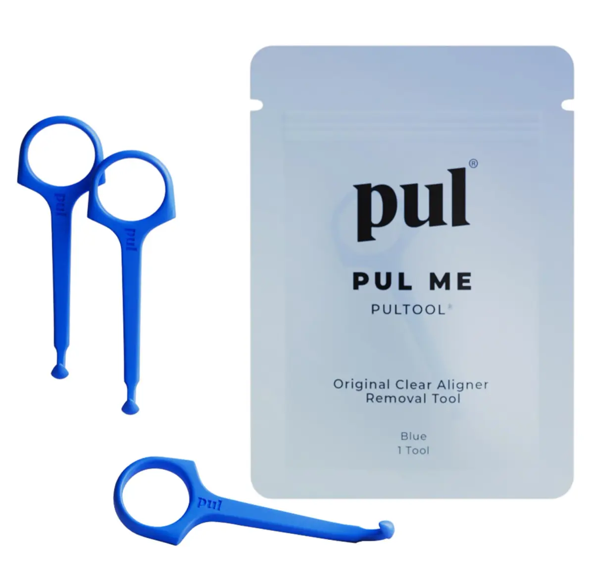 Pultool Aligner Removal Tool 3-Pack (Blue) | Easy & Hygienic Orthodontic Accessory - main product image