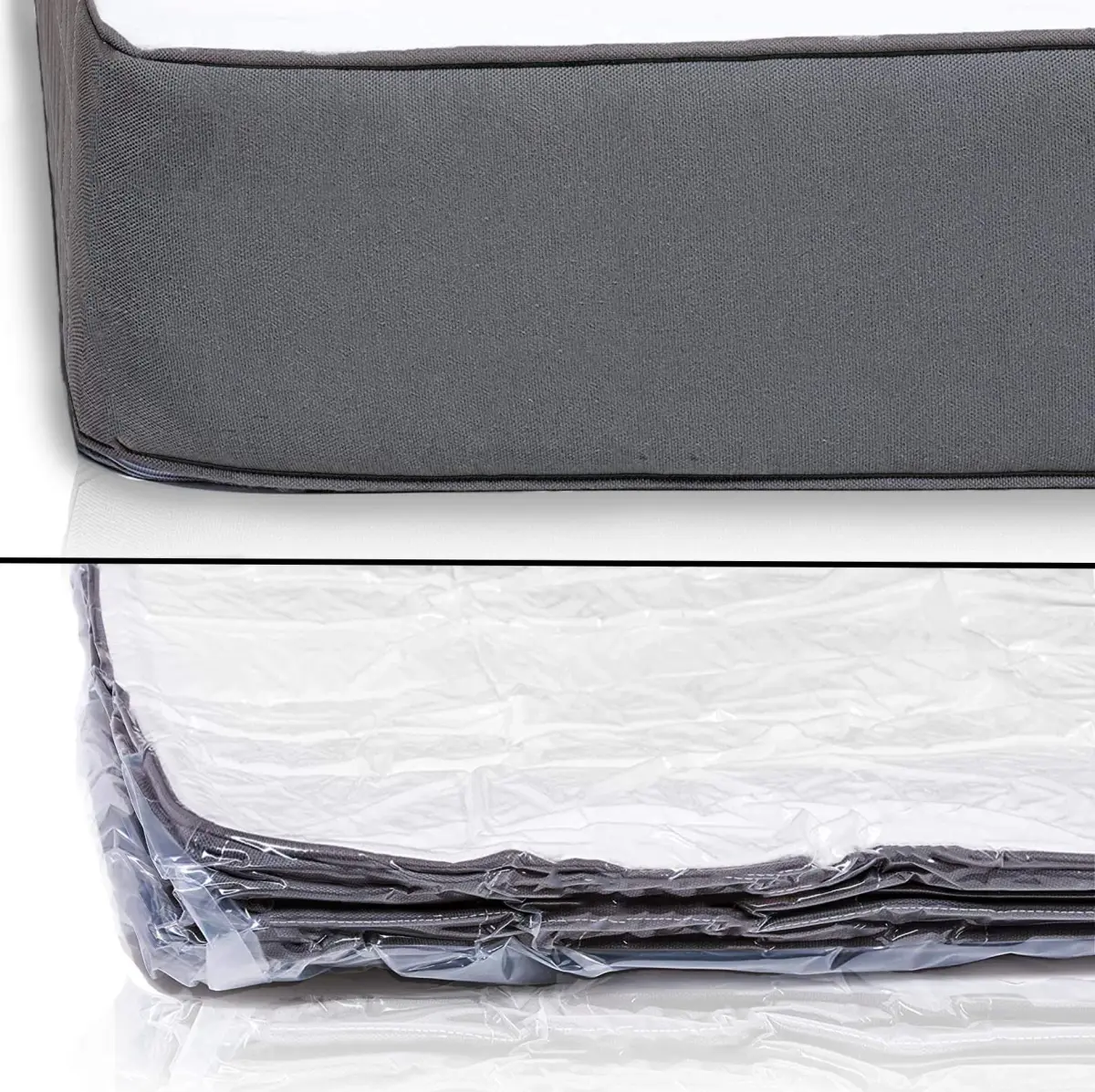 Homie Mattress Vacuum Bag for Moving, Twin/Twin-XL, Clear | Reusable Compression Storage for Returns - view 2