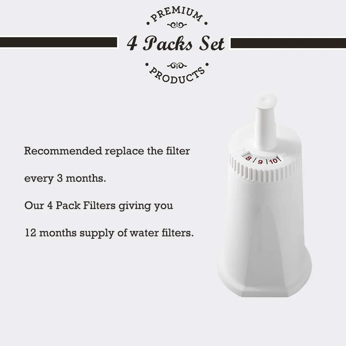 COFFILTRO. Replacement Water Filters 4 Pack | For Breville Sage Espresso Machines - view 2