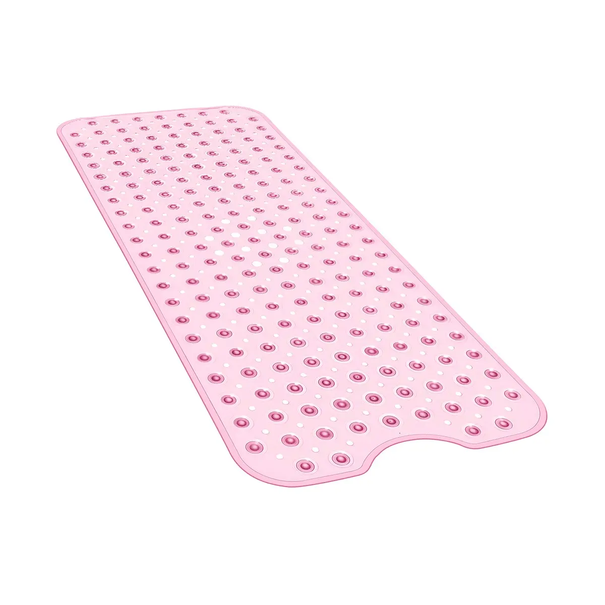 YINENN Bath and Shower Safety Mats 40x16 inch | Non Slip with Suction Cups for Bathroom, Extra Large, Machine Washable, Light Pink - main product image