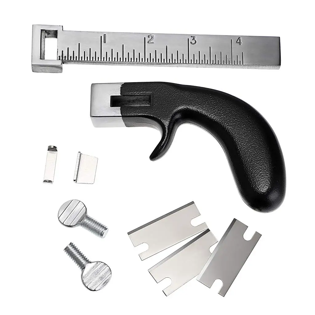 OwnMy Leather Strap Cutter with Aluminium Handle & 4-Inch Gauge Ruler | Precision Cutting Tool for DIY Leathercrafts - view 5