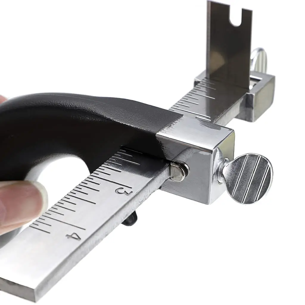 OwnMy Leather Strap Cutter with Aluminium Handle & 4-Inch Gauge Ruler | Precision Cutting Tool for DIY Leathercrafts - view 6