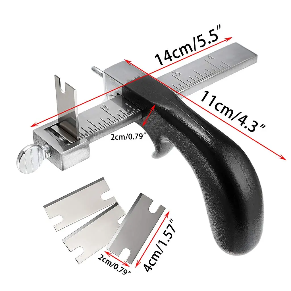 OwnMy Leather Strap Cutter with Aluminium Handle & 4-Inch Gauge Ruler | Precision Cutting Tool for DIY Leathercrafts - view 2