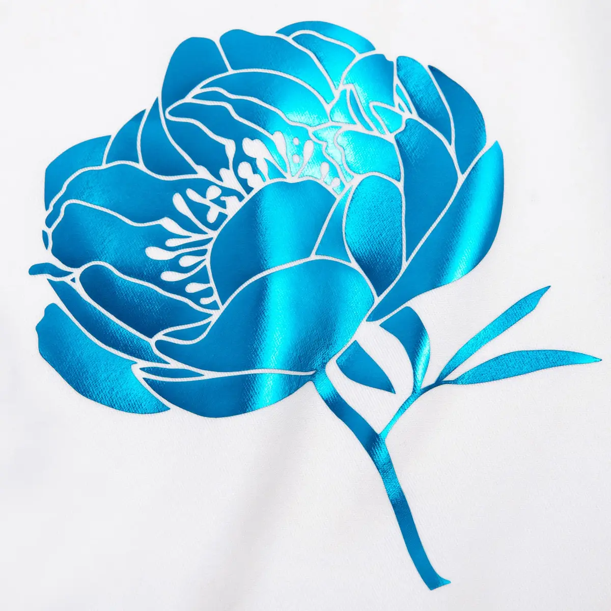 VINYL FROG Blue Metallic Foil Heat Transfer Vinyl 12" x5ft | Chrome Iron-on HTV for T-Shirts - view 7