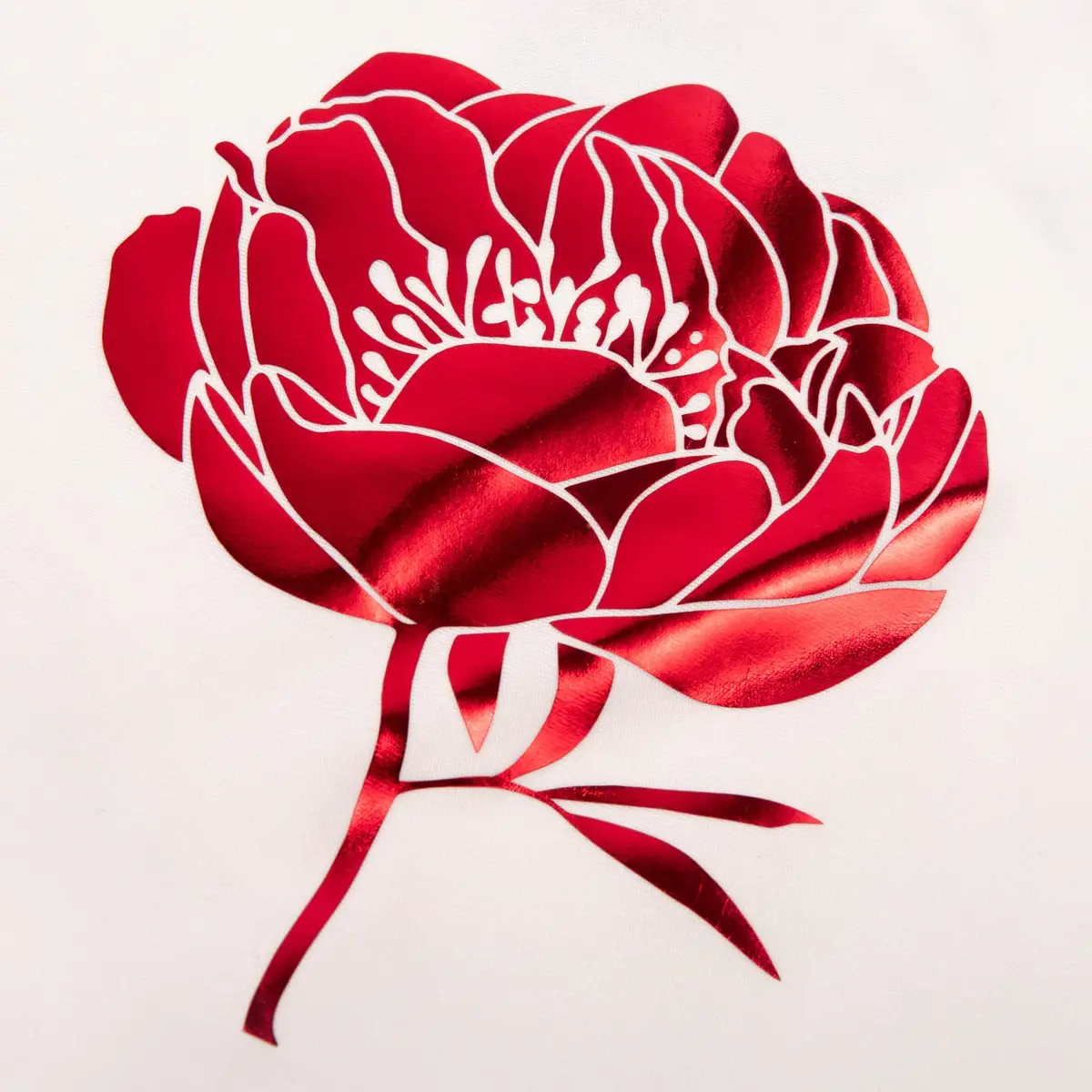 VINYL FROG Red Metallic Foil Heat Transfer Vinyl 12in x 5ft (30.48cm x 1.52m) | Chrome Iron On Vinyl for T-Shirts - view 8
