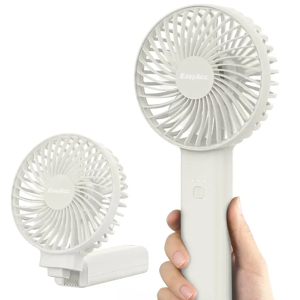 EasyAcc Portable Rechargeable Fan 4 Speeds, 17 Hours Use | Quiet Cooling for Travel & Office - main product image