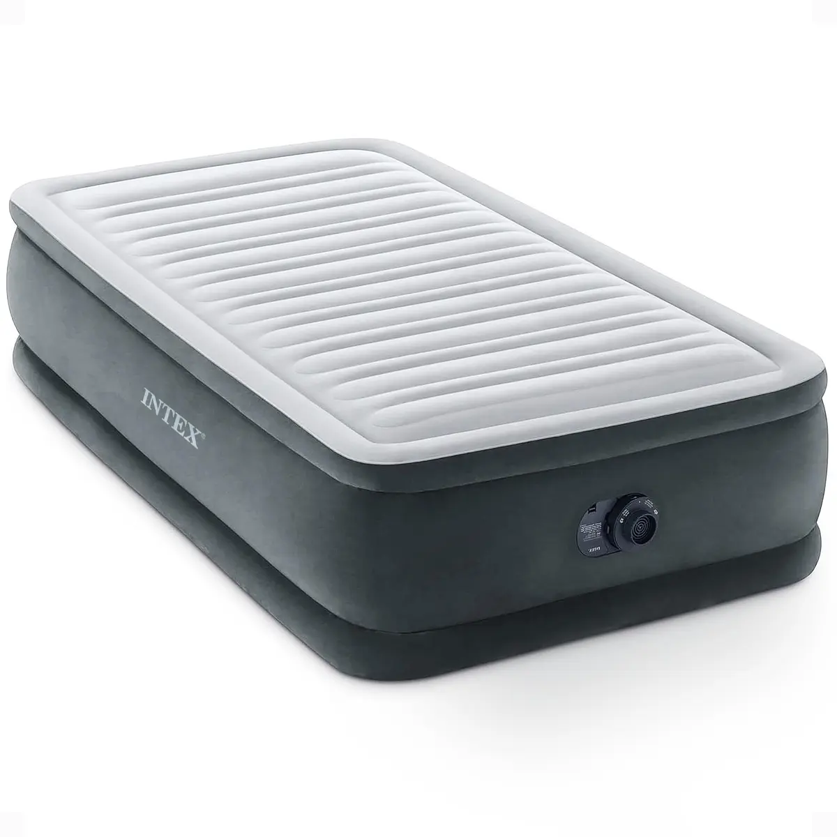 Intex Dura-Beam Deluxe Twin Size Air Mattress with Built-in Pump | 13" Plush Support for Guests & Travel - main product image